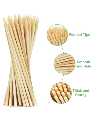 Palitos de Caramelo de Bambú CJFocus 14cm 50 Piezas