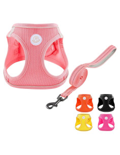 Arnés y Correa para Perros HIHANHAN Rosa XS Sin Tirones
