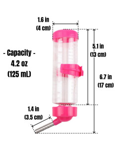 Botella de Agua Sin Goteo para Mascotas Xilanyan 125 ml 2