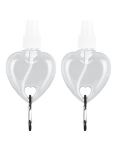 Botellas de Viaje QANYEGN 50ml Transparentes para Llaveros