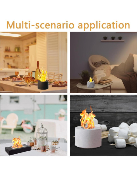 20 Mechas de Lana Cerámica AIHSUMC para Chimenea de Etanol