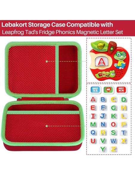 Estuche de Almacenamiento Lebakort para Fridge Phonics LeapFrog