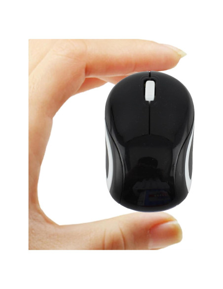 Mini Ratón Inalámbrico Genérico Negro 1000 DPI para Niños
