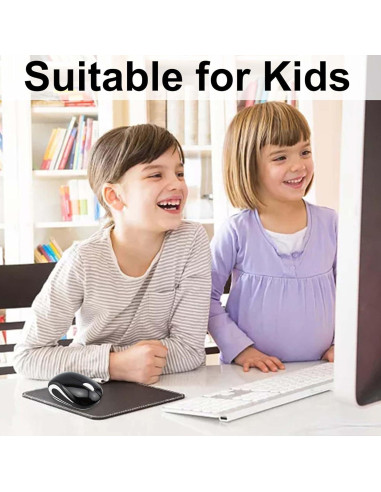 Mini Ratón Inalámbrico Genérico Negro 1000 DPI para Niños