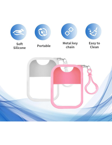 Fundas de Spray Desinfectante de Silicona YMPEKA 2pcs 30ml