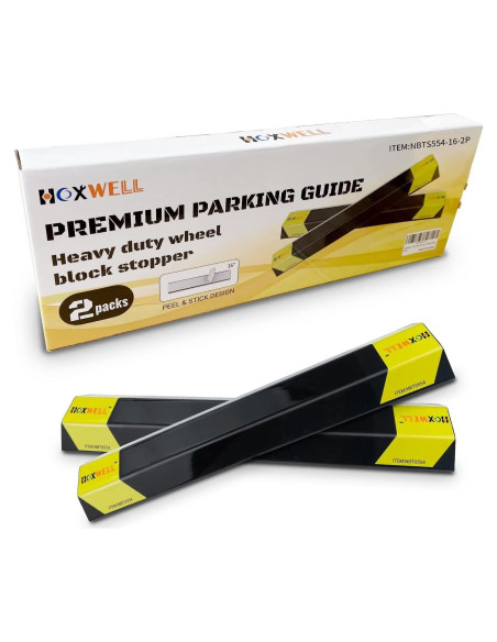 Tope de Estacionamiento HOXWELL 40.64 cm - Juego de 2 Unidades