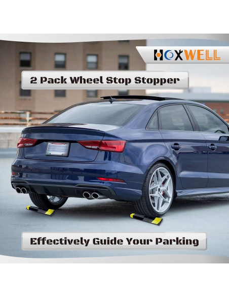 Tope de Estacionamiento HOXWELL 40.64 cm - Juego de 2 Unidades