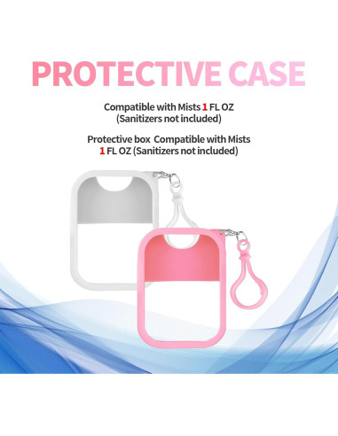 Fundas de Spray Desinfectante de Silicona YMPEKA 2pcs 30ml