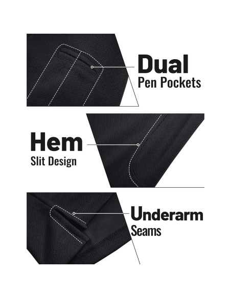 Camisa Polo de Manga Larga TACVASEN Hombre Secado Rápido