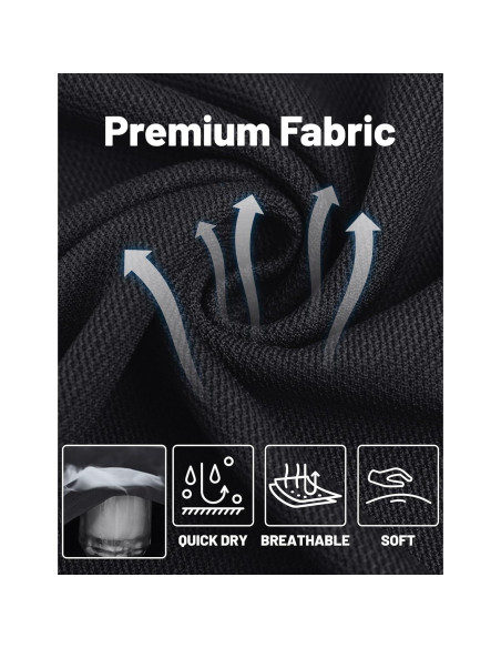 Camisa Polo de Manga Larga TACVASEN Hombre Secado Rápido