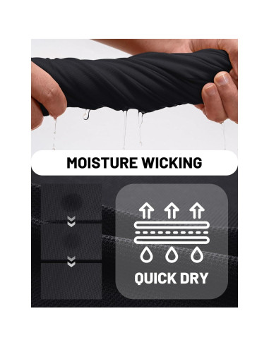 Camisa Polo de Manga Larga TACVASEN Hombre Secado Rápido