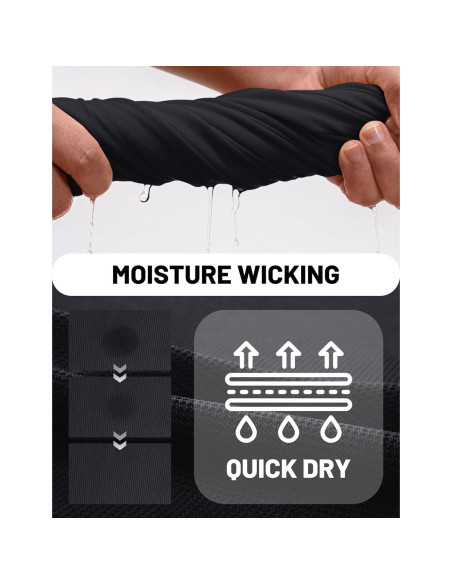 Camisa Polo de Manga Larga TACVASEN Hombre Secado Rápido