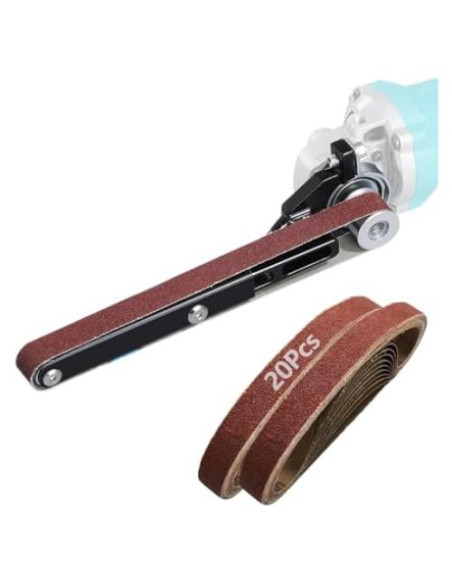 Adaptador Lijadora de Banda Rocsuk para Amoladora Angular 20 Pzs