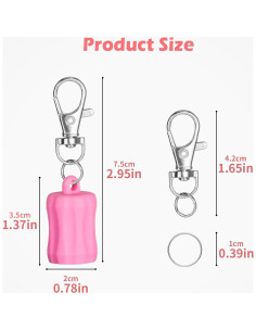 Soporte de Llavero para Brillo Labial TOOVREN 4 Piezas 2