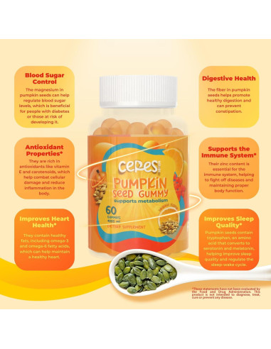 Gomitas de Aceite de Semilla de Calabaza Ceres Nature 4000 mg