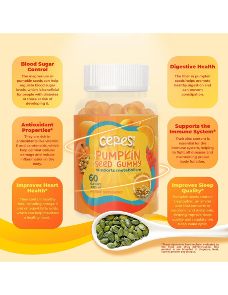 Gomitas de Aceite de Semilla de Calabaza Ceres Nature 4000 mg