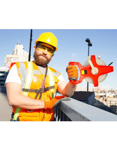 Cinta Métrica de Carrete Harrier 50 Metros Naranja 2