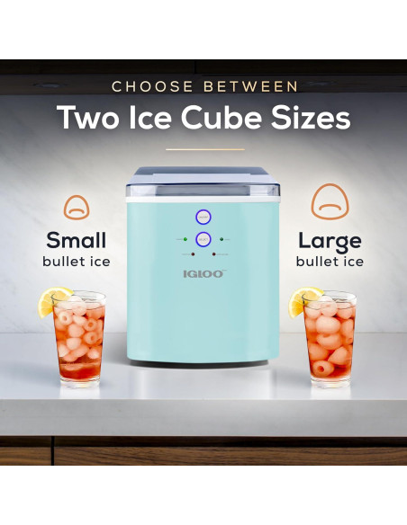 Máquina de Hielo Igloo Aqua - 14,97 kg/día - Portátil