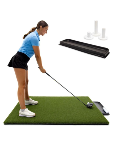 Alfombra de Golf DURA-PRO 4x5' 30mm con Tees y Bandeja