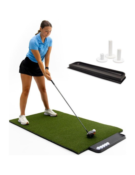 Alfombra de Golf DURA-PRO 4x5' 30mm con Tees y Bandeja
