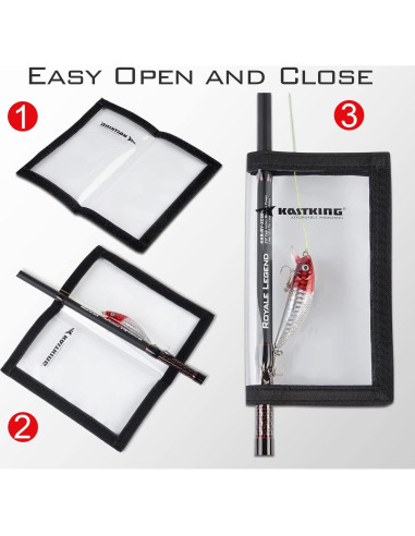 Fundas para Cebos KastKing 4 Pzas PVC Resistente al Agua