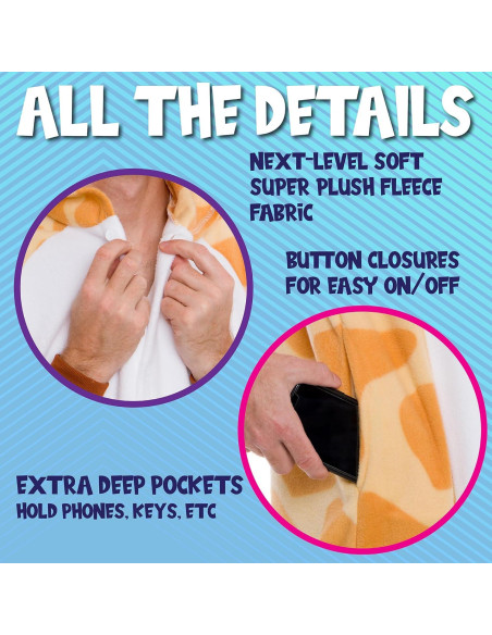 Disfraz de una sola pieza Funziez! Jirafa para adultos