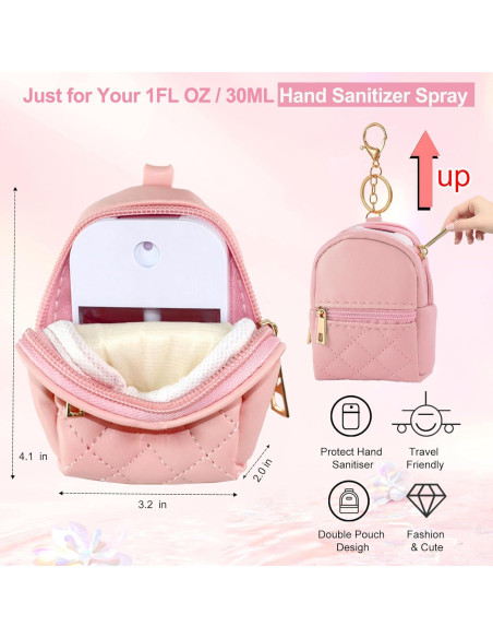 Paquete de 3 Botellas Desinfectante Manos 30ml + Llavero Mini