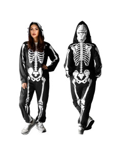 Disfraz de esqueleto Halloween SHIRIA para mujeres Mediano