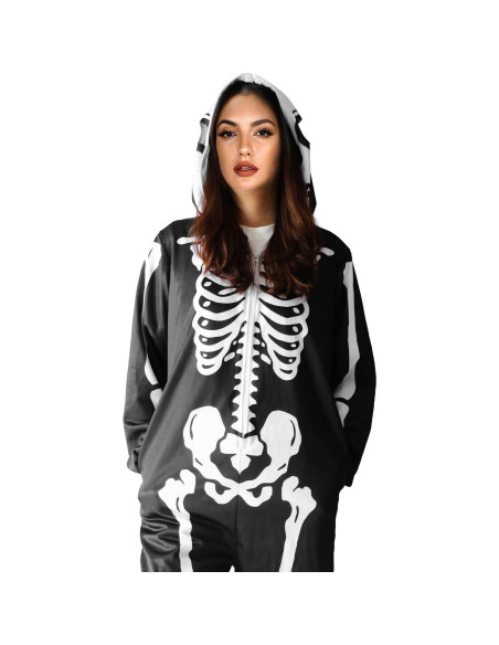 Disfraz de esqueleto Halloween SHIRIA para mujeres Mediano
