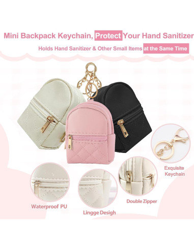 Paquete de 3 Botellas Desinfectante Manos 30ml + Llavero Mini