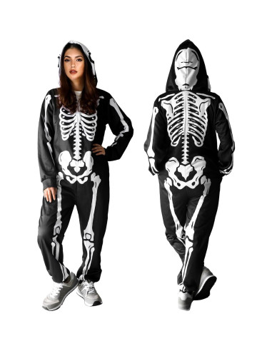 Disfraz de esqueleto Halloween SHIRIA para mujeres Mediano