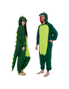 Mono de Dinosaurio Funziez! para Adultos - T-Rex Verde