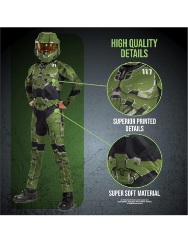 Disfraz Master Chief Halo Infinite Disguise Niños 4-16 Años