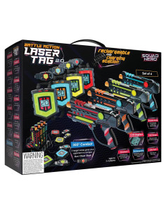 Set de Laser Tag Squad Hero Recargable 4 Jugadores 360