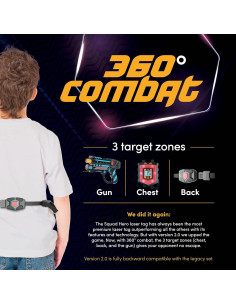 Set de Laser Tag Squad Hero Recargable 4 Jugadores 360 2