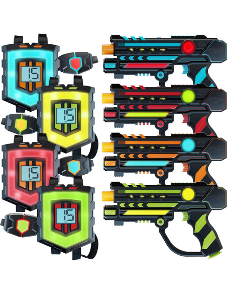 Set de Laser Tag Squad Hero Recargable 4 Jugadores 360