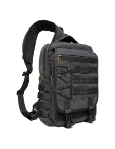 Mochila Bandolera NICGID 13.3'' Negra Resistente al Agua