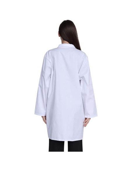 Bata de laboratorio GOQUCHEP para mujer XL blanca
