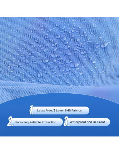 Batas de Laboratorio Desechables JMU X-Large Azul 10 Pzas