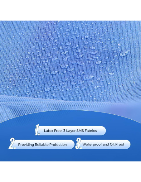 Batas de Laboratorio Desechables JMU X-Large Azul 10 Pzas