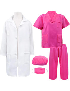 Disfraz de Doctor para Niños Yueya Conjunto 3-12 Años 2
