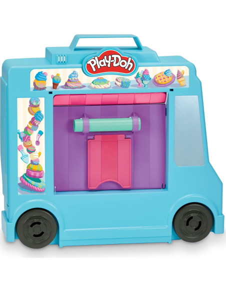 Camión de Helados Play-Doh F1390 con 20 Accesorios