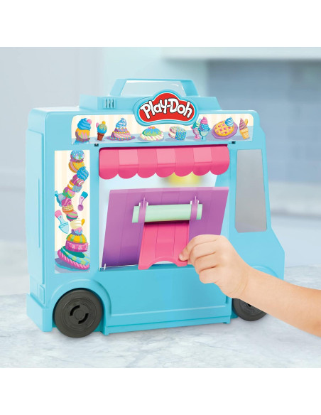 Camión de Helados Play-Doh F1390 con 20 Accesorios