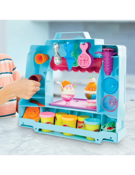 Camión de Helados Play-Doh F1390 con 20 Accesorios