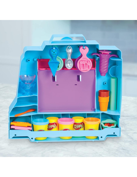 Camión de Helados Play-Doh F1390 con 20 Accesorios
