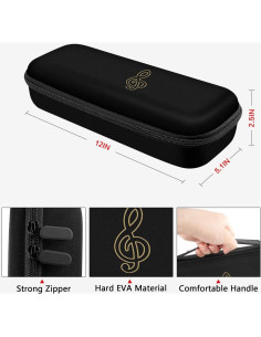 Funda para Otamatone Maywa Denki Negra 30.5x13x6.5 cm 2