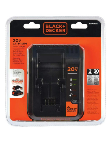 Cargador de Batería BLACK+DECKER 20V 2A BDCAC202B