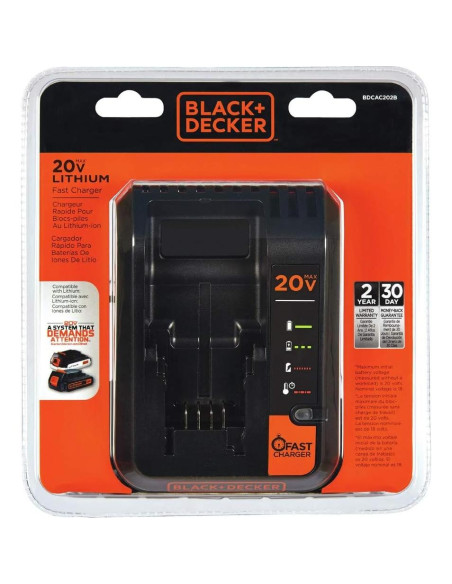 Cargador de Batería BLACK+DECKER 20V 2A BDCAC202B