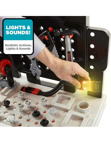 Banco de Trabajo Black+Decker Junior - 75 Herramientas Realistas