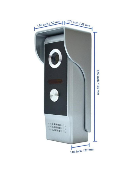 Intercomunicador de Video AMOCAM 7" HD con Cámara IR